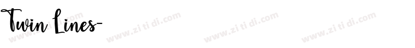 Twin Lines字体转换